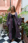 Divana maxi dress/kimono made by Tantilly - etnic print Venezuela purple Every day dress Tantilly 