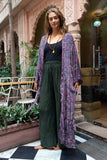 Divana maxi dress/kimono made by Tantilly - etnic print Venezuela purple Every day dress Tantilly 