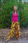 Boho Malana pants- bohemian pants made by Tantilly- happy fruit pants Tantilly 