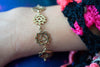 The chakra bracelet - gold brass necklace jewelry Tantilly 
