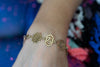 The chakra bracelet - gold brass necklace jewelry Tantilly 
