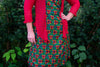 1 Cotton dress - 2 prints - reversible wrap dress- retro dots:) Reversible dress Tantilly 