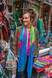 Embroidery boho jacket- inside cotton layer- made by Tantilly - colourful world Every day dress Tantilly 