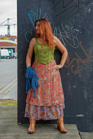 Silk skirt - made by Tantilly - chia skirt Tantilly 