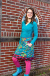 New!!! Poppy reversible cotton skirt made by Tantilly- pacific garden Reversible skirt Tantilly 