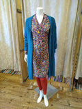 Reversible dress- 100% cotton wrap dress - retro ocean prints Reversible dress Tantilly 