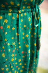 Mary dress rayon - green summer flower Every day dress Tantilly 