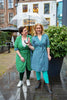 One dress- two sides 100% cotton reversible wrap dress- green watermelon Reversible dress Tantilly 