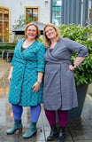 One dress- two sides 100% cotton reversible wrap dress- sima linda Reversible dress Tantilly 