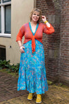 Boho maxi silk dress made by Tantilly - blue ocean Every day dress Tantilly 