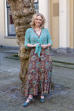 Boho maxi silk dress made by Tantilly - brown Every day dress Tantilly 