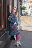 Peggy winter dress- wild flowers- happy warm dress- made by Tantilly winter dresses tantilly 