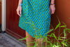New!!! 100% cotton single wrap dress - clear blue water summer dresses Tantilly 