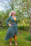 Zamora dress - 3/4 sleeves - made by Tantilly - ice blue water Every day dress Tantilly 
