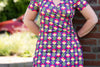 Zoe dress - retro flower purple - summer time Made by tantilly tantilly 