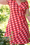 Zoe dress - retro dots red - summer time Made by tantilly tantilly 